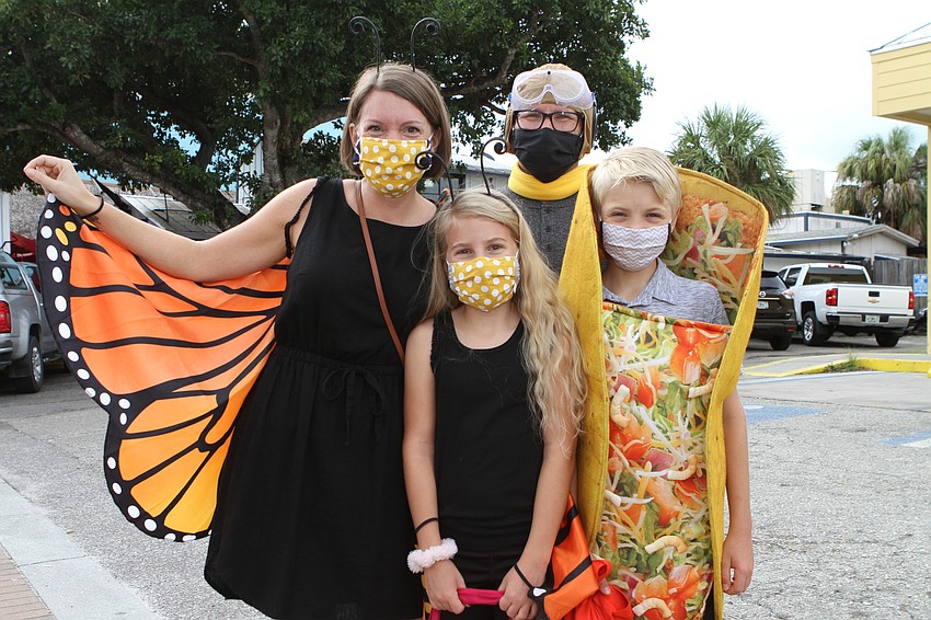 Melissa, Mabel, Henry and Paul Clausen kept it colorful.