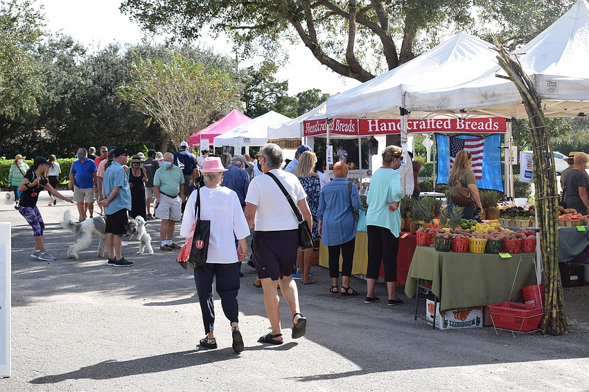 Vendors were impressed with the opening day crowd Nov. 1 at the Market at Lakewood Ranch.