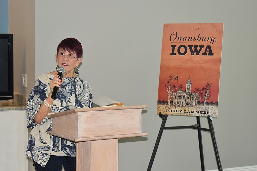 Peggy Lammers speaks to her audience.