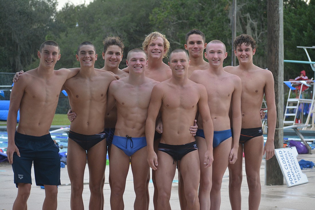 Members of the Sarasota High state champion swim team said they celebrated until 3 a.m.