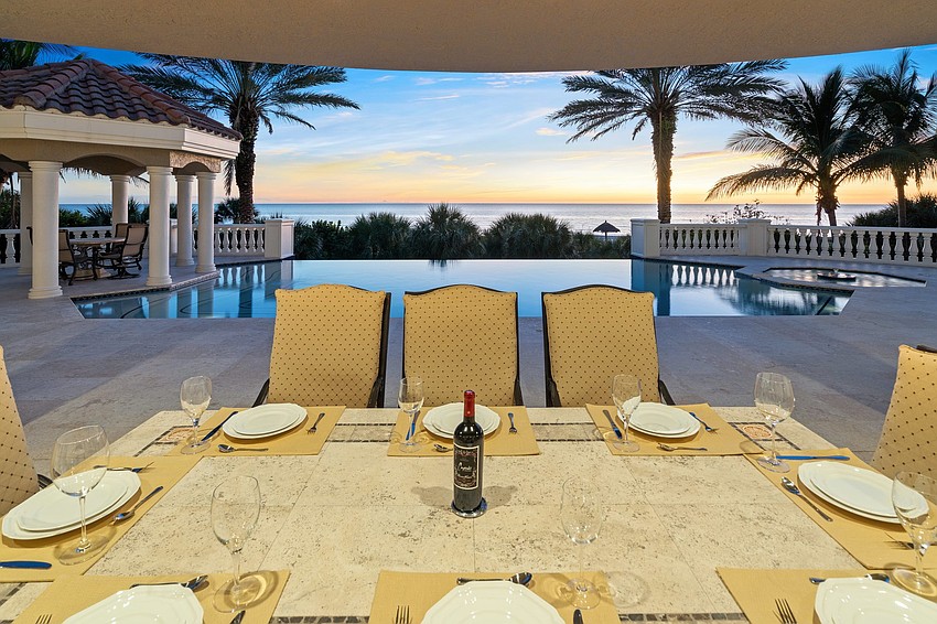 Gulf views are perfect for entertaining.