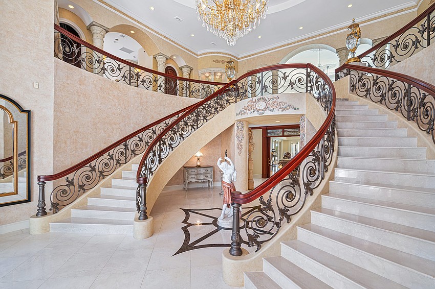 The home was built in 2002 with a Mediterranean style.