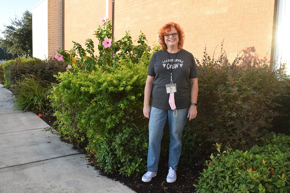 Just like around the main building of Robert E. Willis Elementary School, Julie Santello, a second grade teacher, wants to add plants by the new addition to provide a scenic view as well as hands-on opportunities for students.