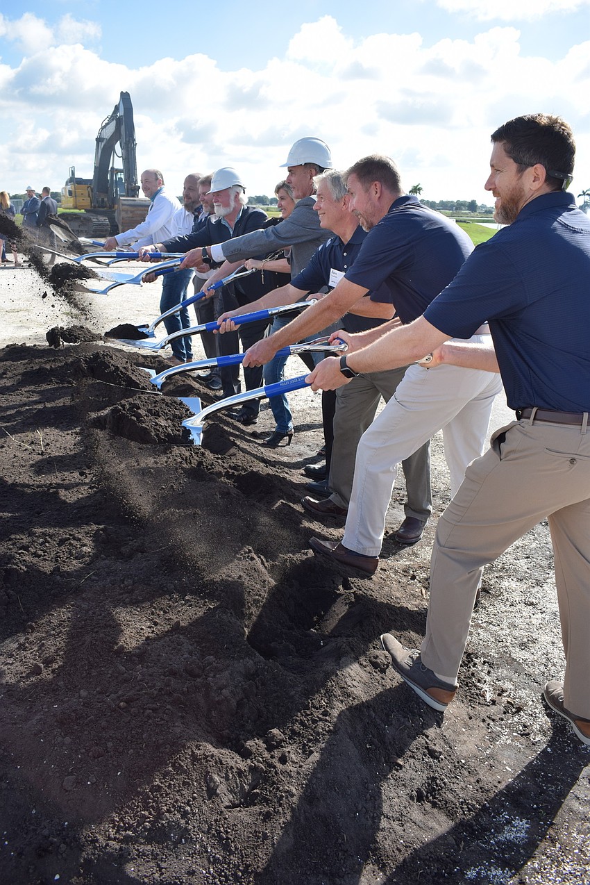 Let the digging begin. Actual construction, though, will begin after Jan. 1.