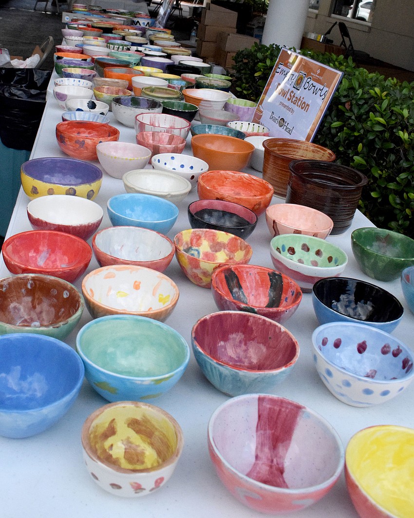 Ceramic bowls are a staple of Empty Bowls.
