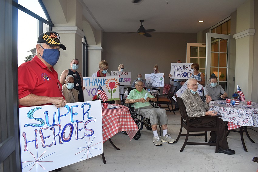 Fabian Robitaille (foreground, far left) is a 31-year Army veteran.