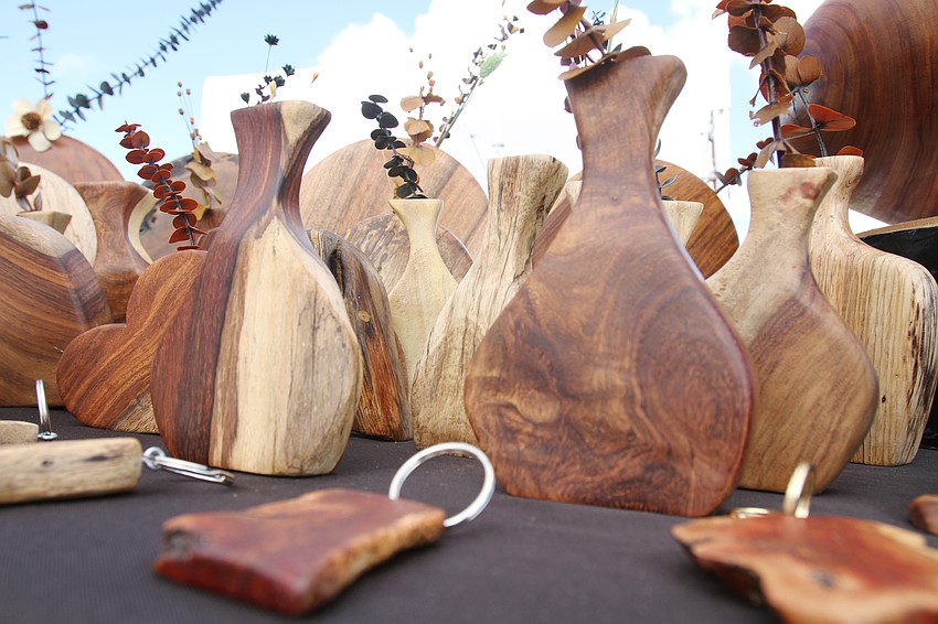 Steven Cohen had carefully designed wood art.