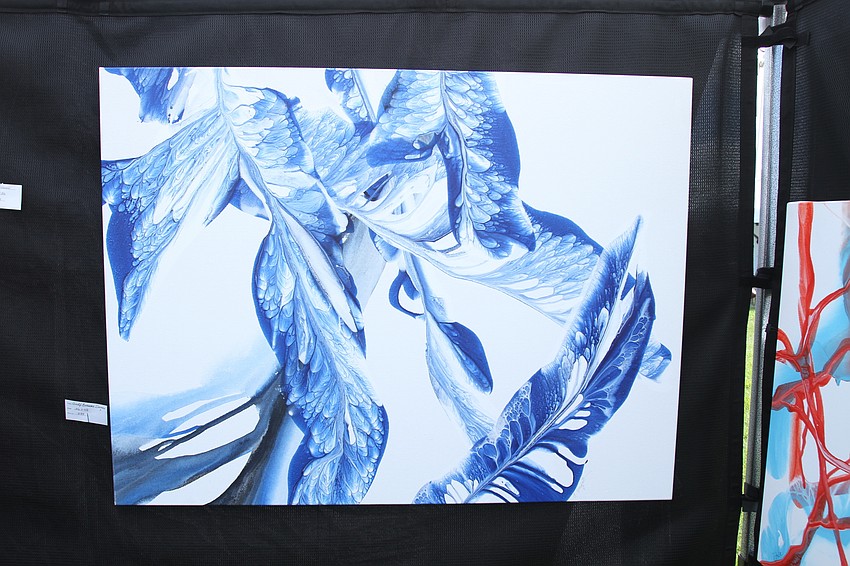 Alane Enyart had paintings on display.