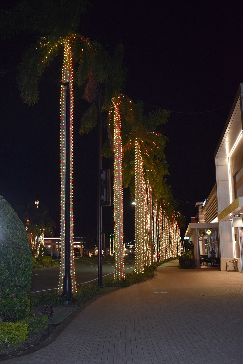 The holiday light show at the Mall at UTC is open for business.