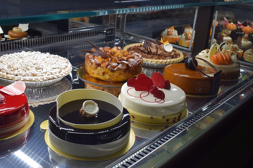 Those visiting Norman Love Confections  can take a dessert home, or enjoy it right there with a glass of wine.