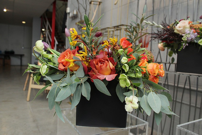 Various flowers were available for guests to check out.