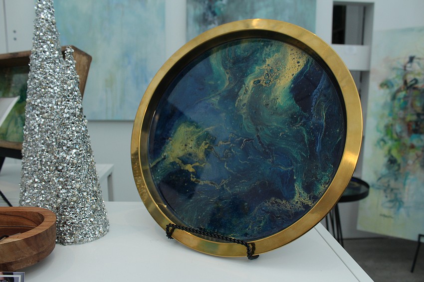 Artist Mara Torres had different pieces on display.