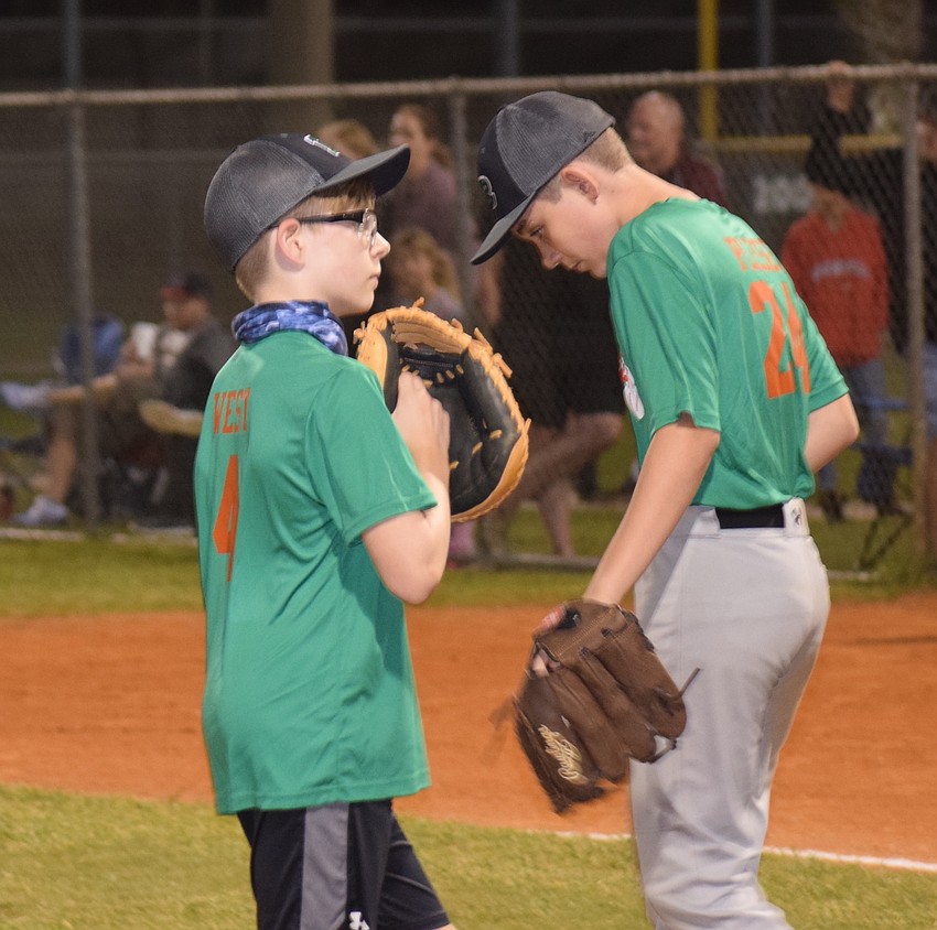 Catcher Kayden West and pitcher Mason Plese were among the players honored as all-stars for the fall season.