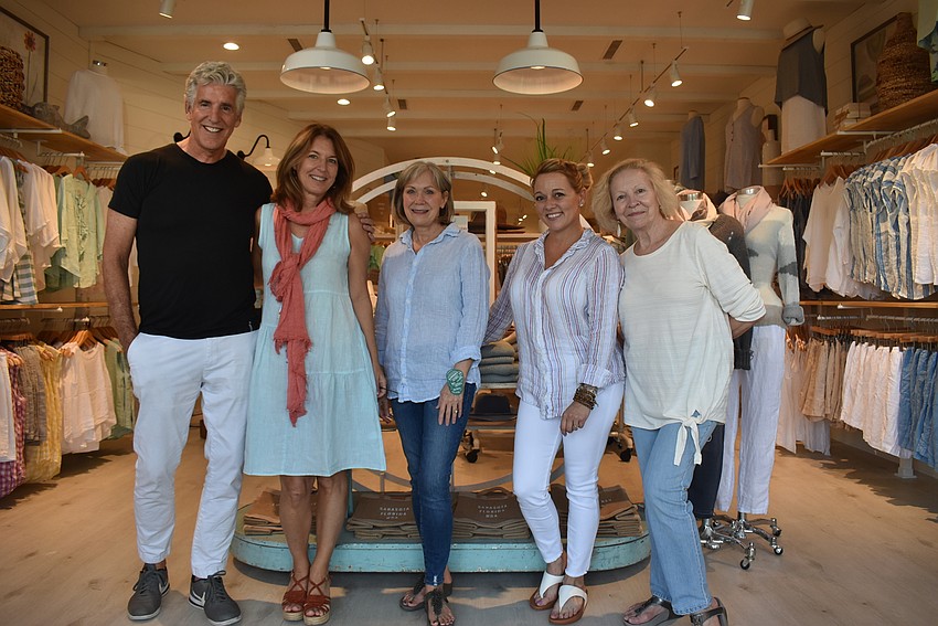 Scott Brogan, Manon Giguere, Catherine Zagani, Jessica Cruse and Karen Maton of Sea Glass Lane.