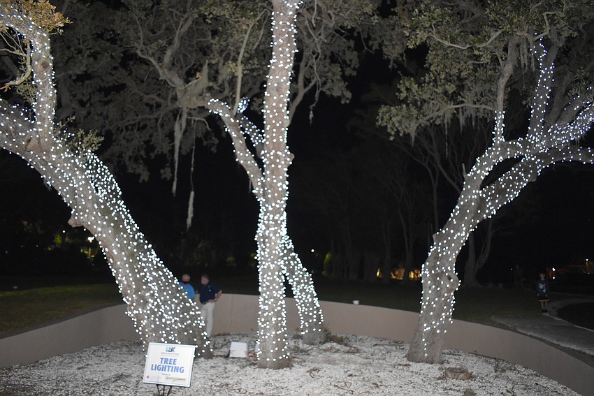 There were 15 feet more of lights this year.