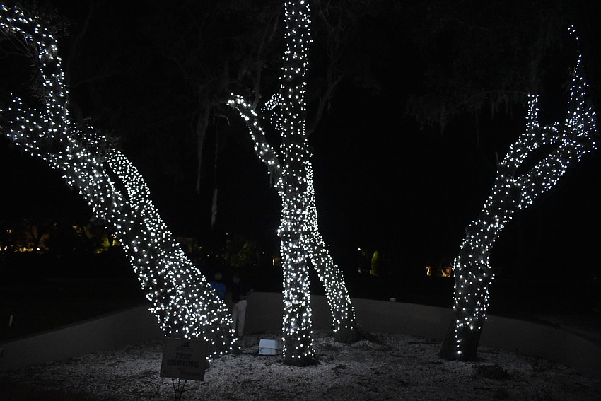 There were 15 feet more of lights this year.