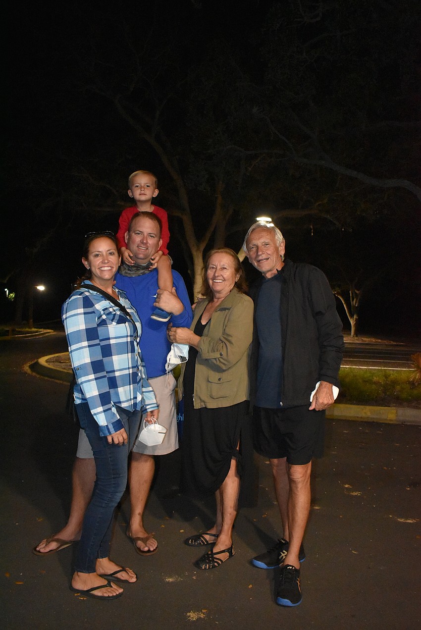 Nicole, Colter and Chris Niesel with Lou and Yolanda Uzel