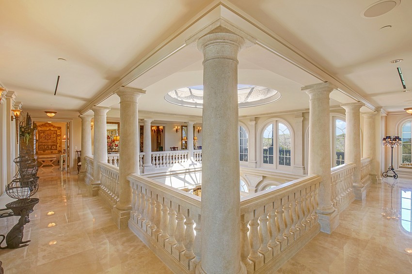 Marble highlights the property's Venetian architecture.