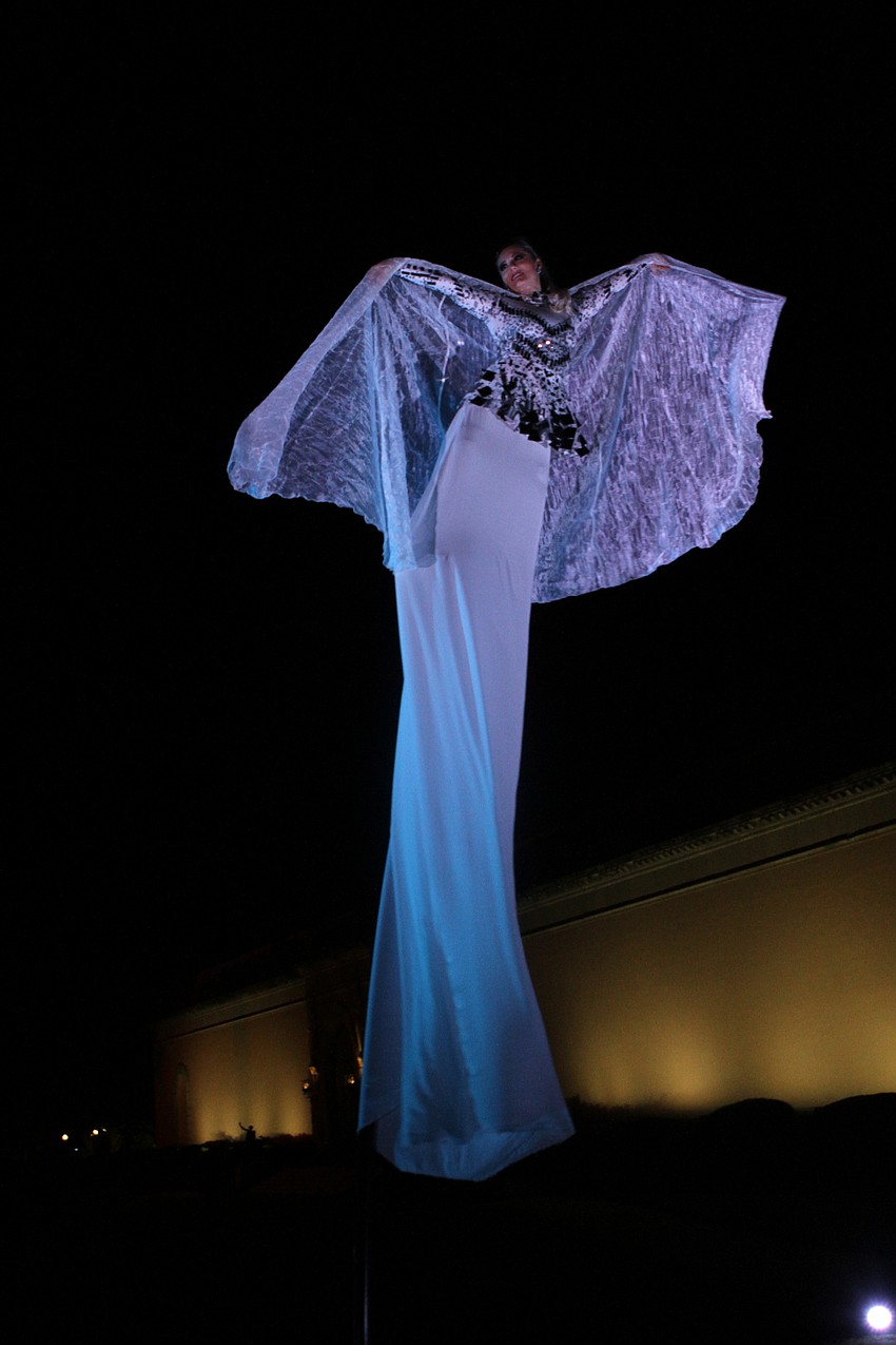 Lyric Wallenda welcomed guests into the event.