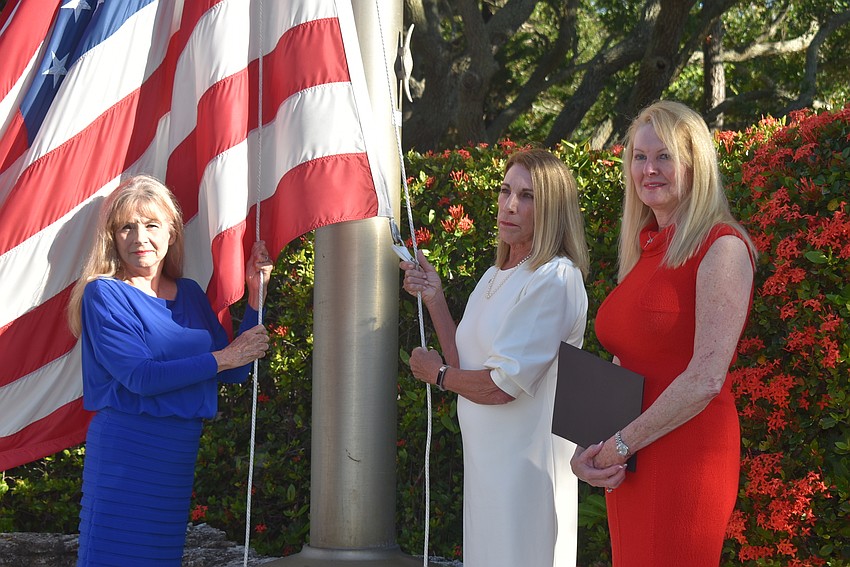 June 25: Susan Phillips (red), Nancy Rozance (white) and Lynn Larson (blue) said they enjoyed the process but hoped it wouldn't be necessary in 2021.