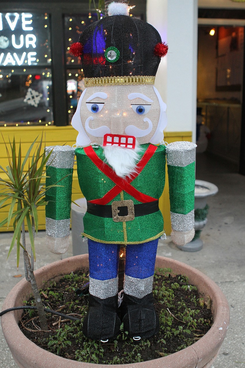 Brady's Bar had festive nutcracker figures.