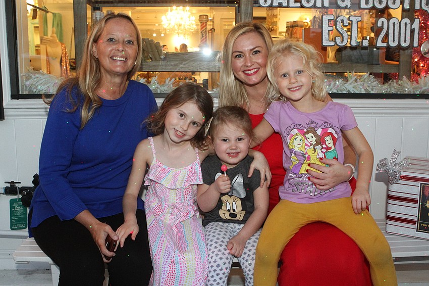 Nancy Bert, Madelyn Lomonaco, Penelope Dacis, Brooke Lomonaco and Lillian Lomonaco.