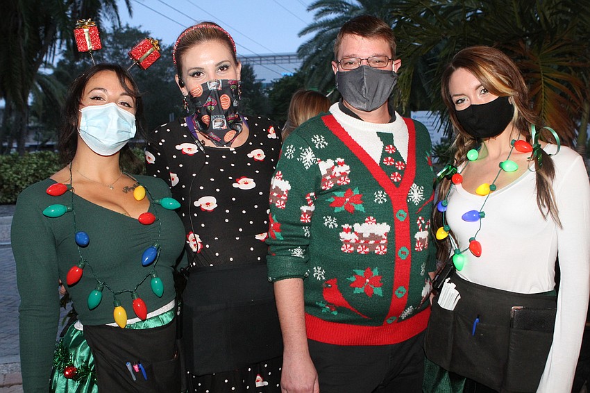 Brittany Riccobono, Kahlan Shull, William Krause and Rachel Adam with Gecko's Grill & Pub.