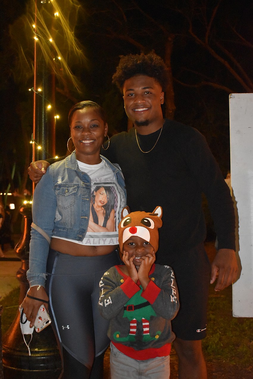 Jihan and Ian Harris with Jaheim Hodo