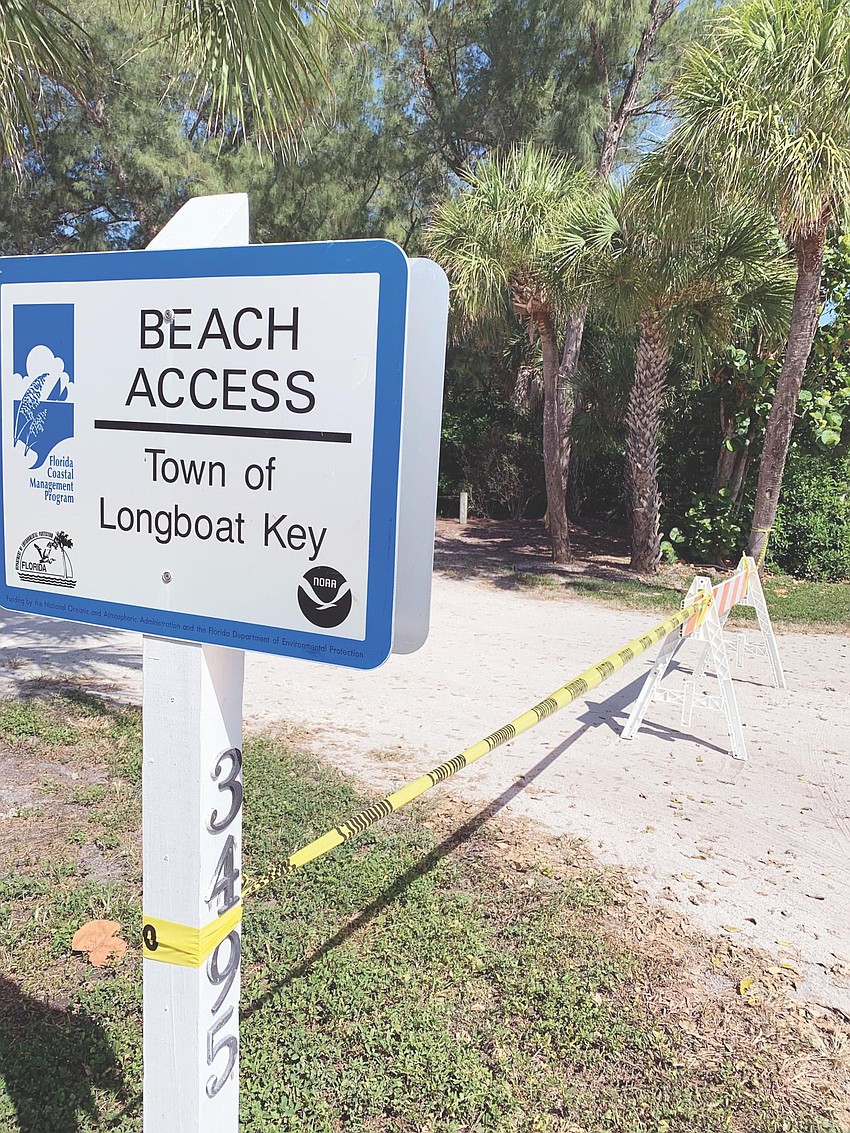March 26: Beach parking areas were closed in March, though the actual shore line remained open to those who could access it.