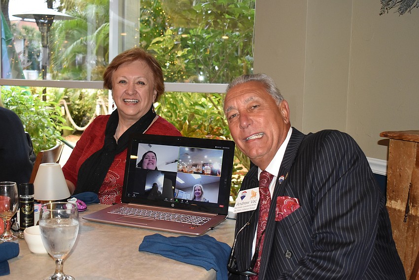 Pam Parmenter, from the North Manatee Kiwanis, 