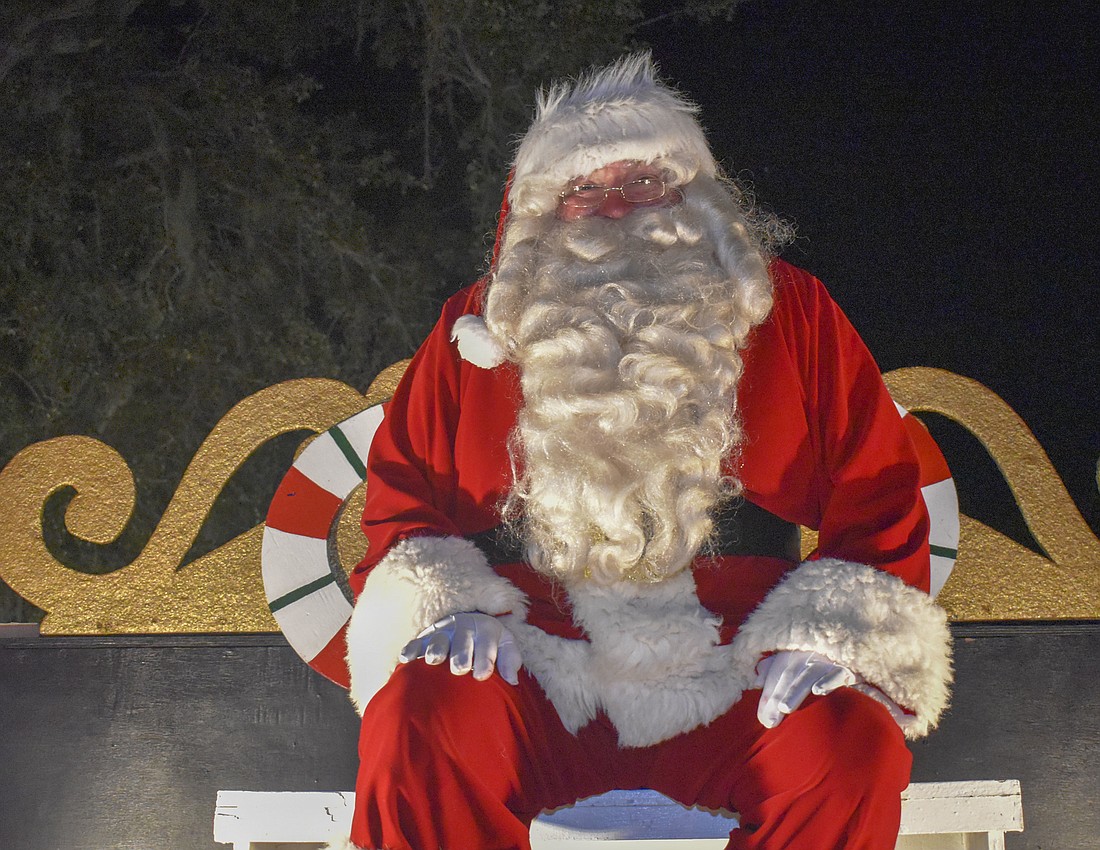 Mark Welicki as Santa Claus at the "Holidays by the Sea" Sarasota Holiday Parade in 2019.