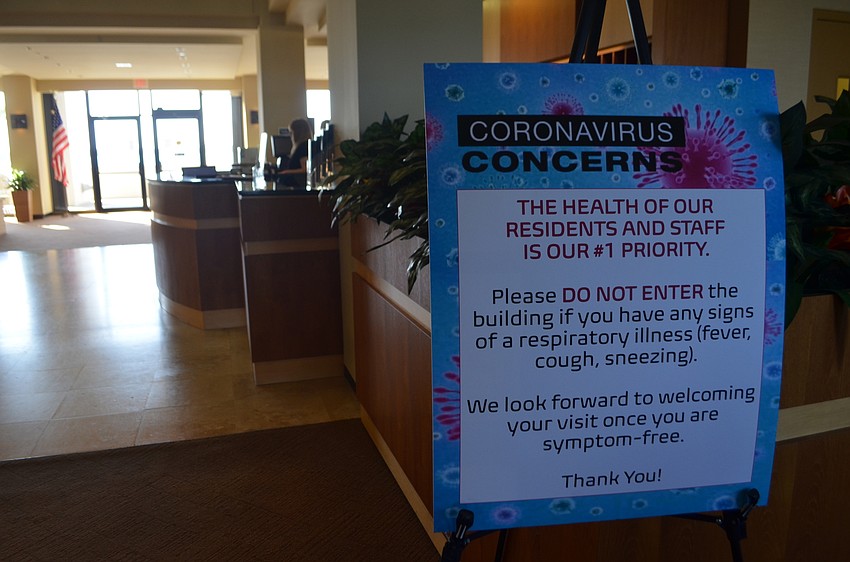 March 5: Signs like this began springing up in March and became familiar just weeks later.