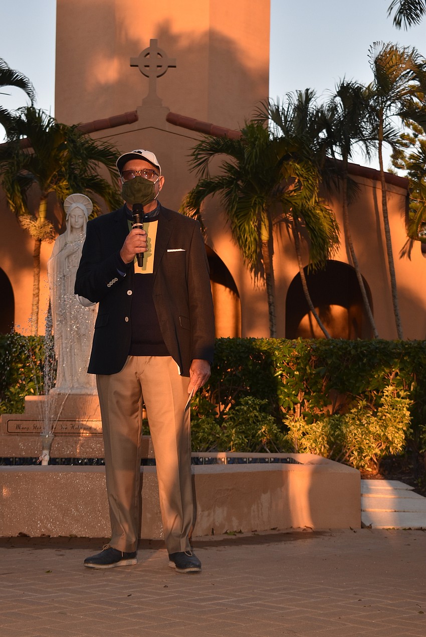 Chuck Sobieck recollected fond memories of Monsignor Gerry Finegan.