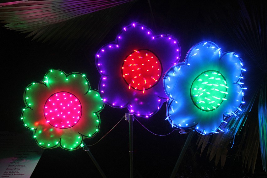 Colorful lights are on full display at the annual exhibit.