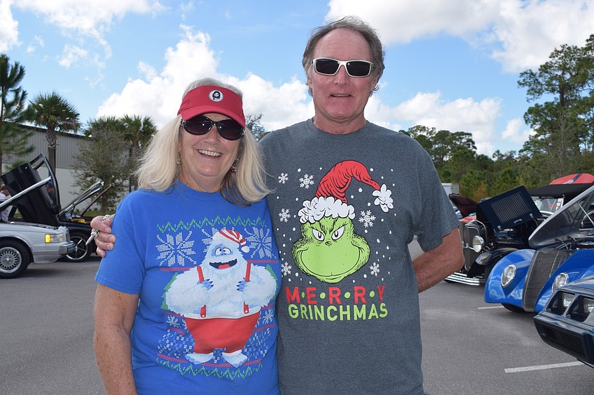 Lakewood Ranch's Lisa and Raymond Lamp take a look at all the cars before deciding which one to select as 