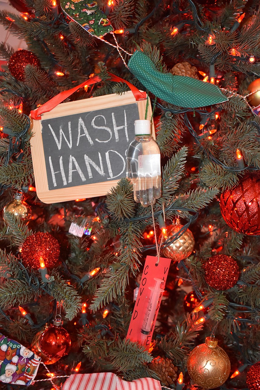 The vaccine on the tree represents hope, Kryway said.