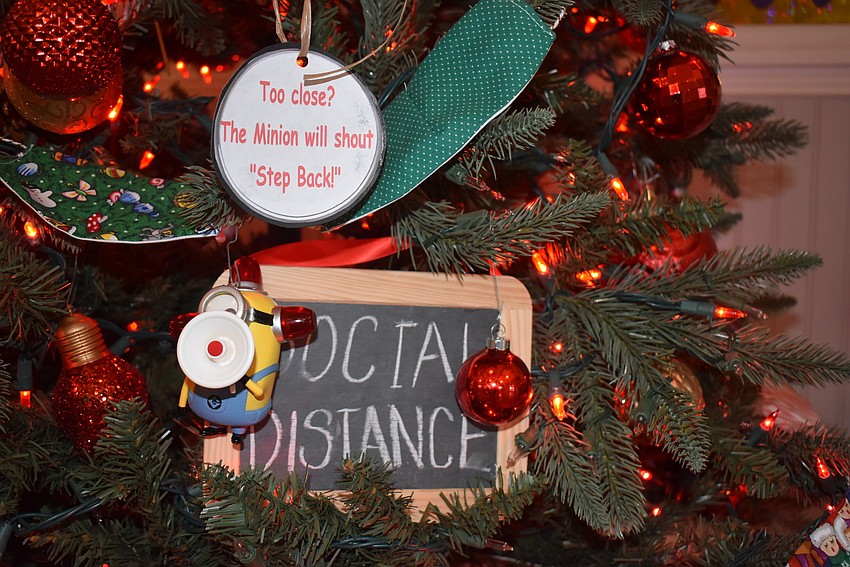 The Minion ornament is motion activated and screams when someone gets too close.