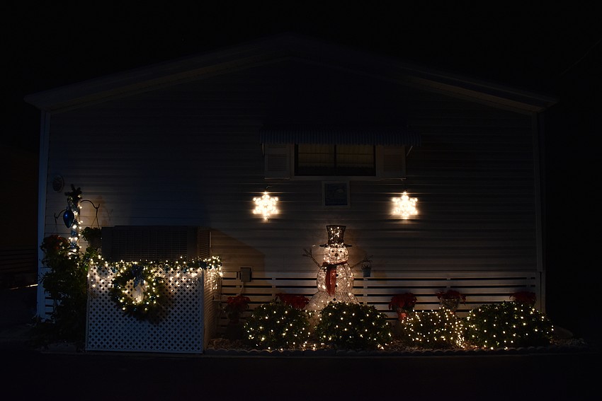 Unit G1 has a friendly snowman standing watch.