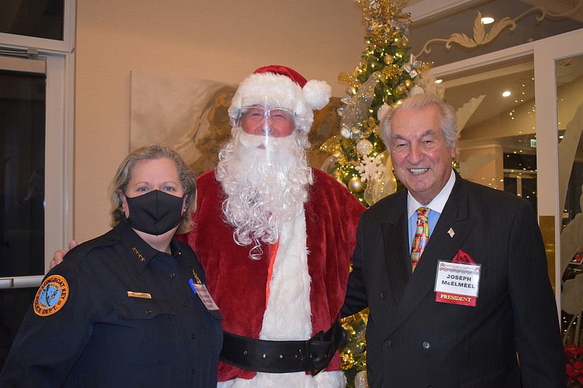 Police chief Kelli Smith, John Wheeland and Joe McElmeel