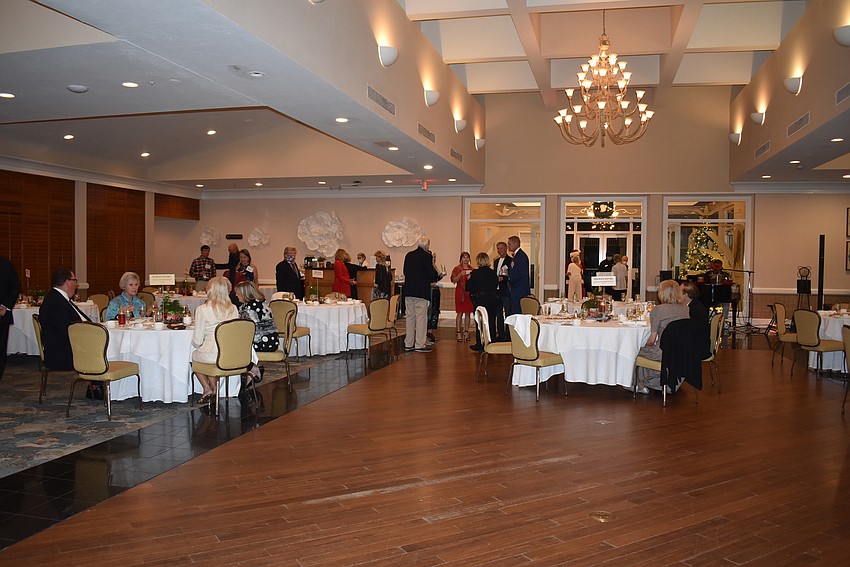 Attendees mingled around the ballroom before finding their seats for the night.