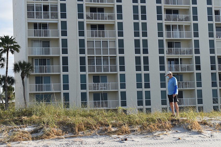 Jack Rozance found turtle eggs in the vegetation line.