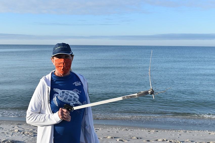 Not trash — Nancy Rozance almost mistook a feather's stem for a straw.