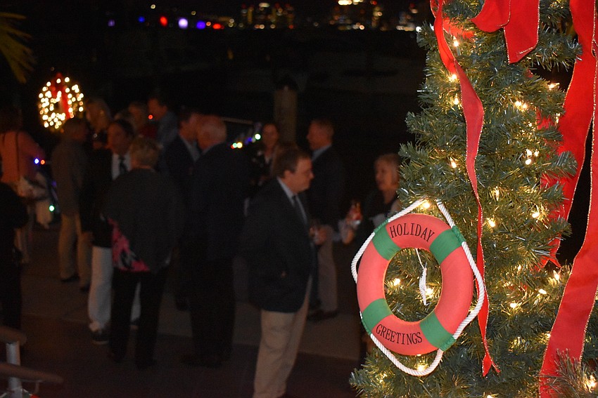 At the yacht club, the wreaths were lifesavers.