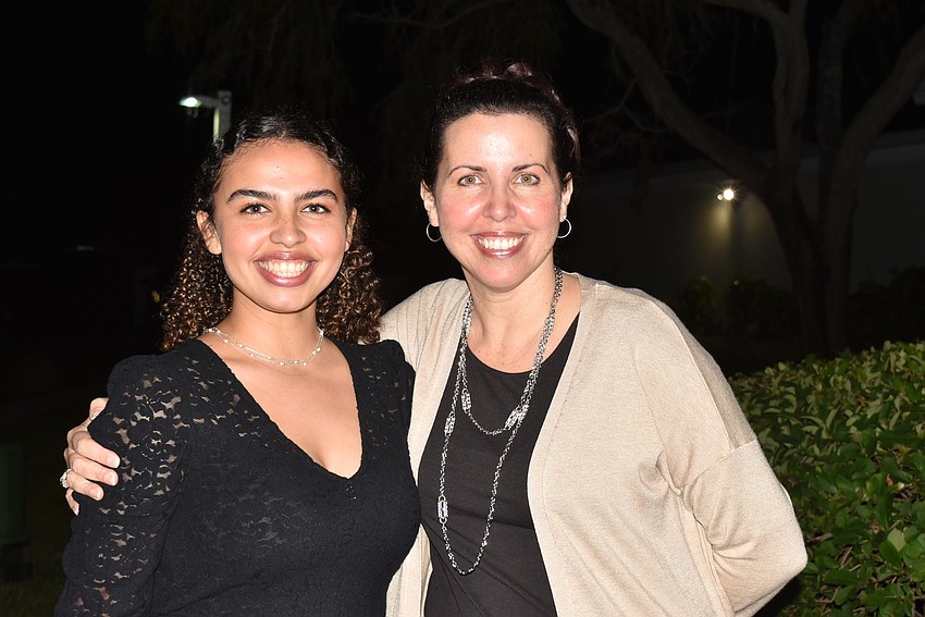 Keara and Jennifer Escobedo. Keara sang after Rev. Craig Collemer wrapped up his speech.