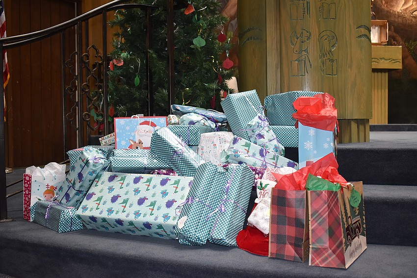 The price of admission was a toy donation.