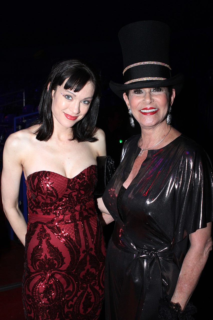 Laura Stuart Wood and Wendy Feinstein at the Circus Arts Conservatory’s Circus Arts Gala on Jan. 31.