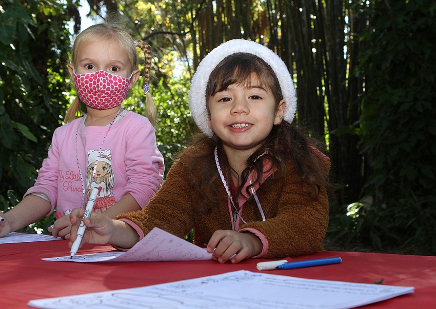 Nika Mukhametvaliyeu and Beatrice Stahis colored together.