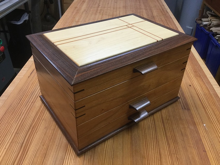 This jewelry box was made by Mote Ranch resident Bob Eslinger, who has been a member of the woodworking club for about 15 years. Courtesy photo.