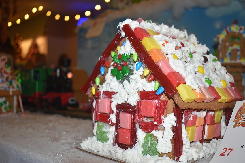 This gingerbread house was created by Brentwood Elementary School.