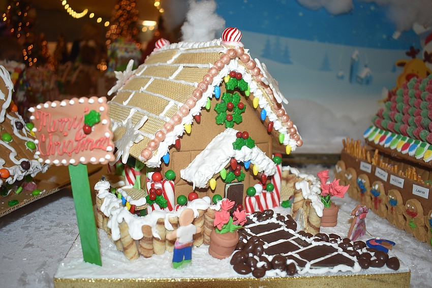This gingerbread house was created by Mrs. Davis' third grade class at the Suncoast School for Innovative Studies.